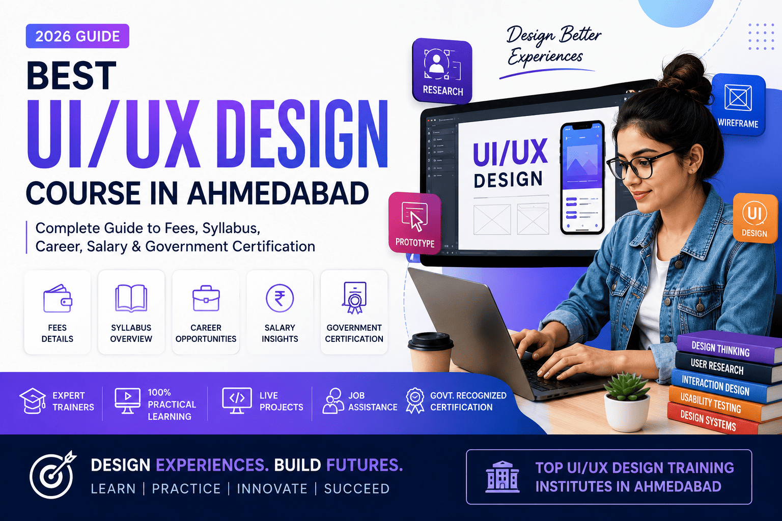 Best UI/UX Design Course in Ahmedabad (2026): Fees, Syllabus, Career, Salary & Government Certification Guide