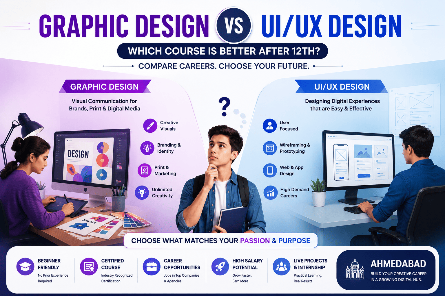 Graphic Design vs UI/UX Design: Which Course is Better After 12th? (2026 Complete Career Guide)